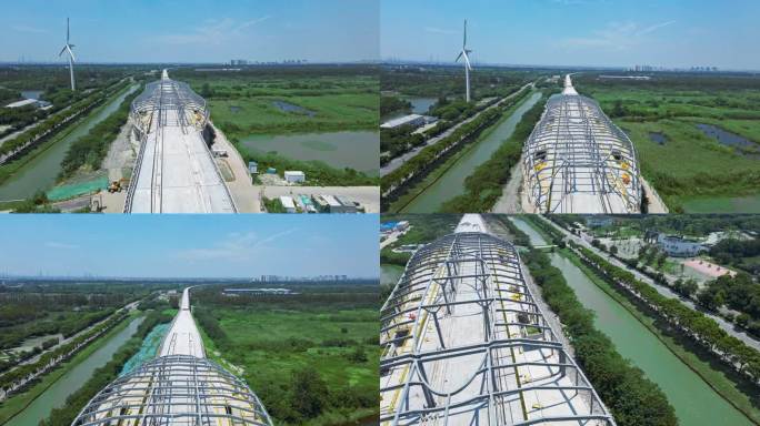 上海市域铁路南汇线建设中的东大公路站