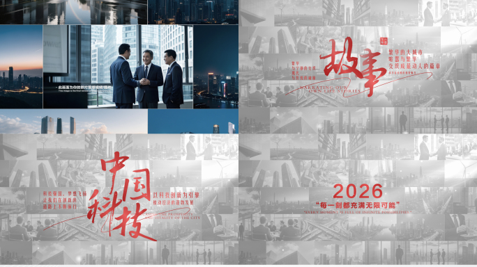 干净简洁红色图文党政图片汇聚照片墙
