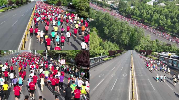 城市马拉松全民运动跑步