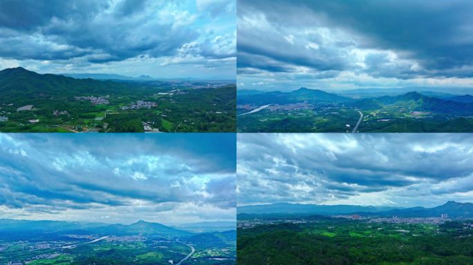 云雾缭绕的山川河流