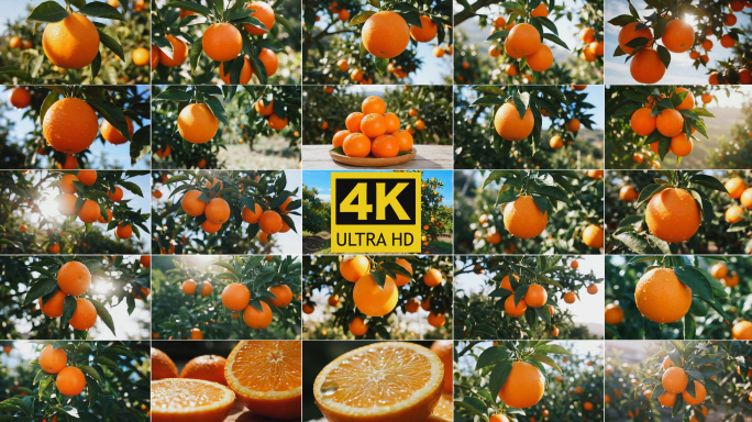 橙子 脐橙 沃柑 橙子丰收 橙子种植园