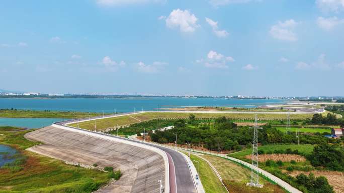 荆门漳河十里画廊航拍