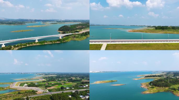 荆门漳河十里画廊航拍