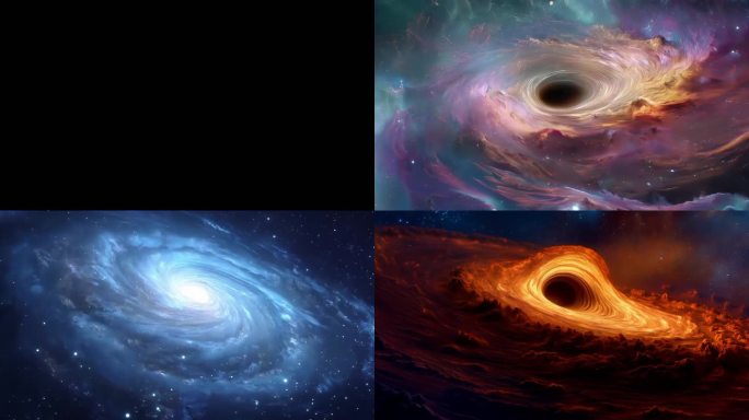 4K黑洞星云银河时空隧道视频
