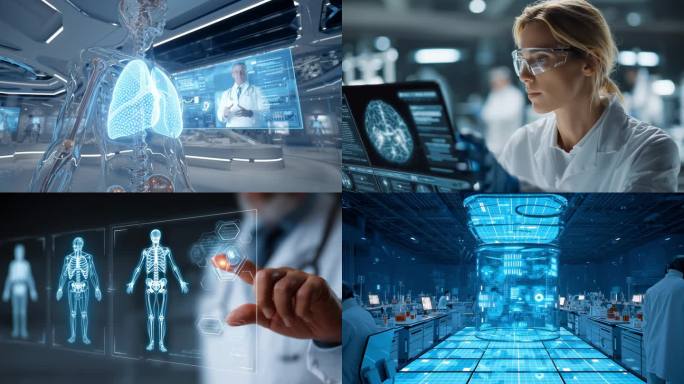 未来医疗科技创新人体健康数据可视化