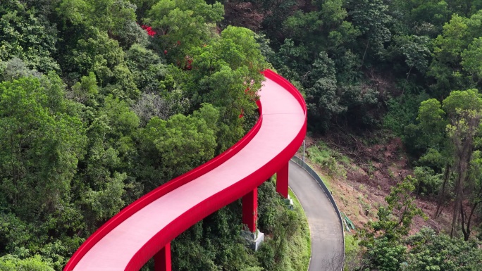 深圳光明区虹桥公园航拍