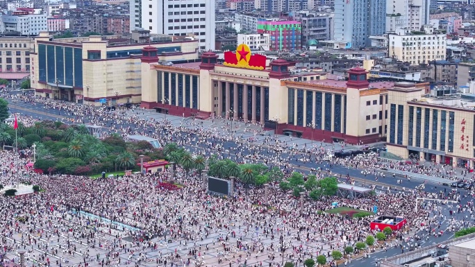 25年八一广场升旗仪式航拍合集