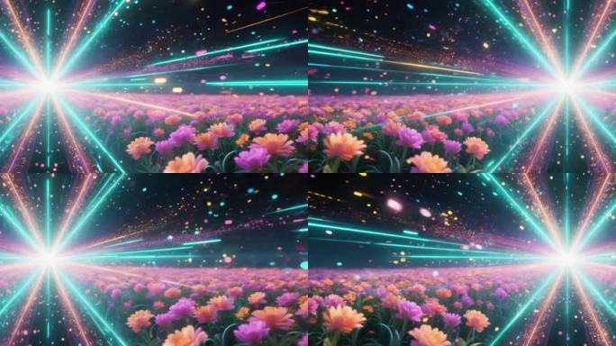 【版权可商用】花田星光隧道