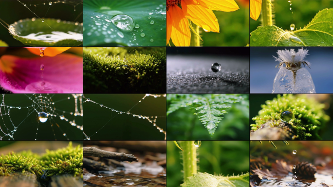 露珠 水滴 水的旅程