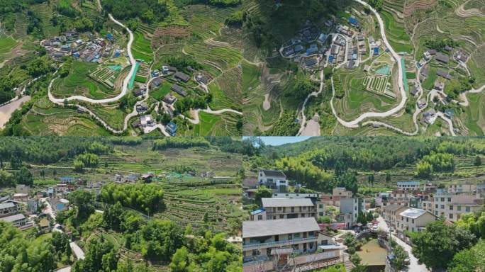 【4K】航拍 柘荣村庄风光