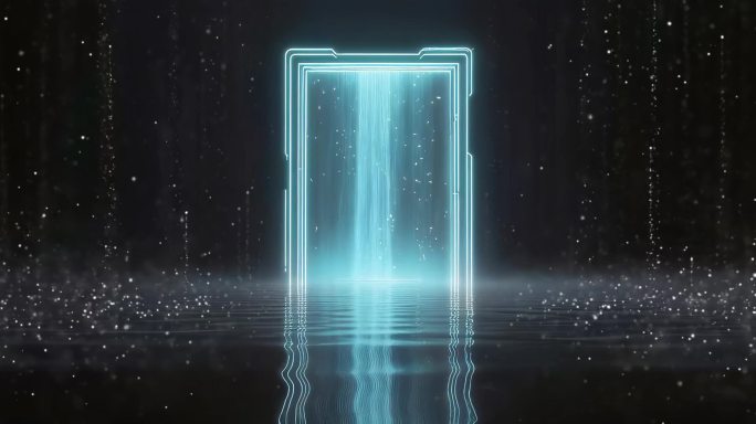 科技感水面光效门