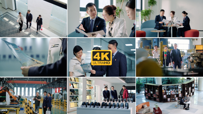 金融机构银行参观拜访客户洽谈业务市场调研