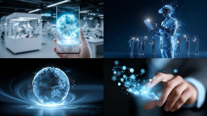 虚拟现实数字体验未来科技互联世界网络AI