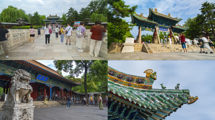 太原晋祠景区延时