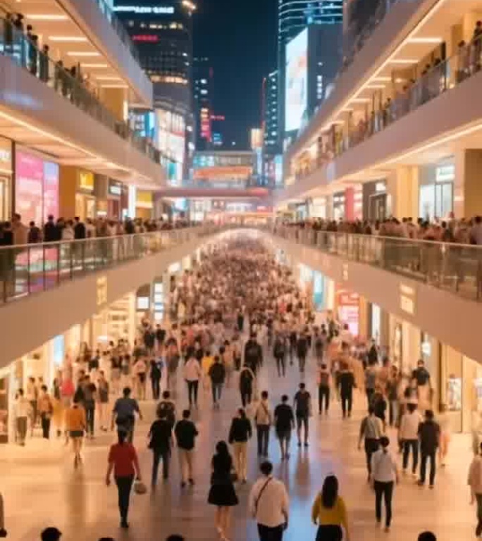 实体经济的热闹消费 人潮涌动
