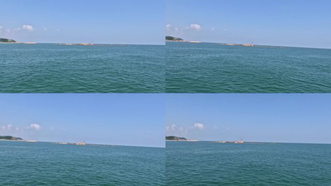 碧海蓝天下的海岸风光