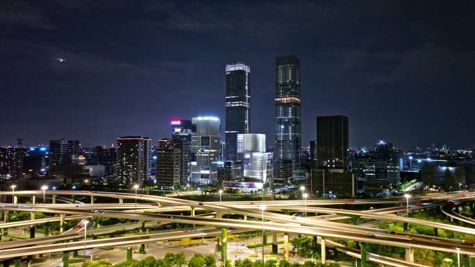 张江科学之门夜景
