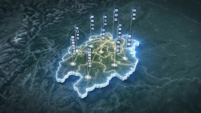 乐山市卫星地图区位展示