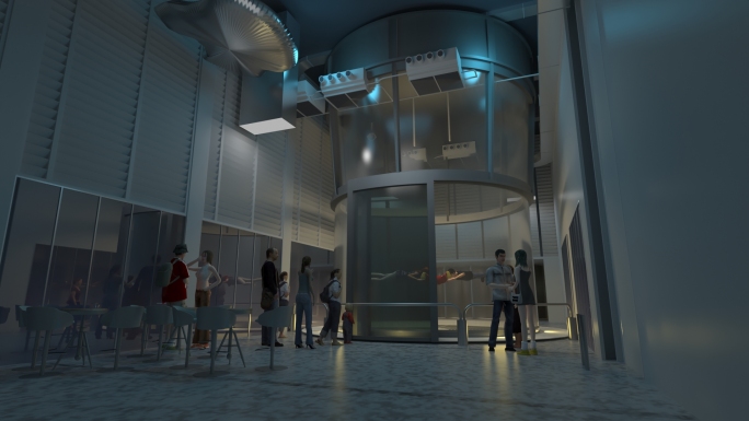 航空展馆之风洞体验