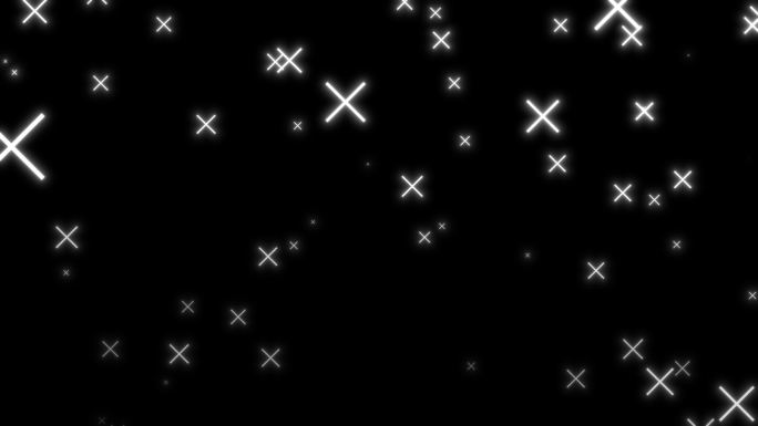 打叉 十字星上升（透明底）