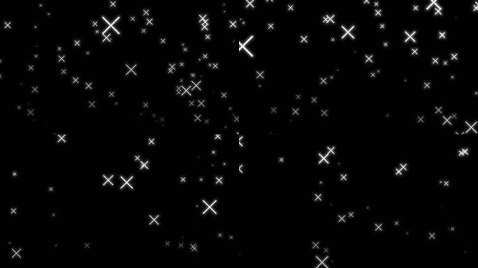 打叉 十字星上升（透明底）