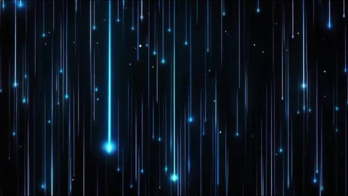 科技感粒子光束坠落光线素材片头