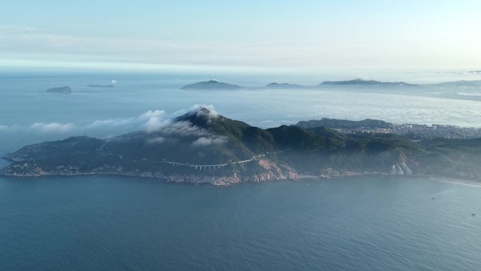海岛城市海岸风光
