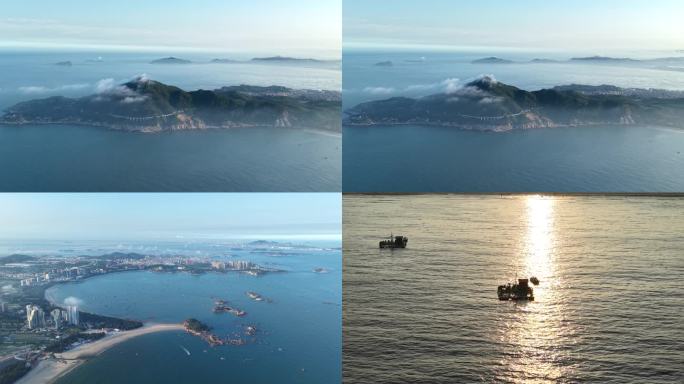 海岛城市海岸风光