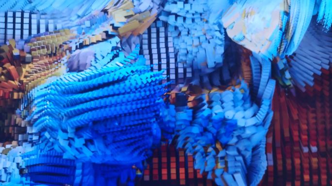 科技感像素化动态