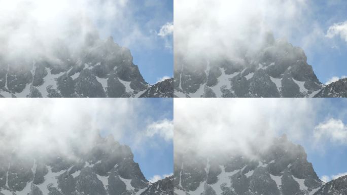 云雾缭绕的雪山玉龙雪山美景