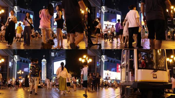 热闹的夜市街头