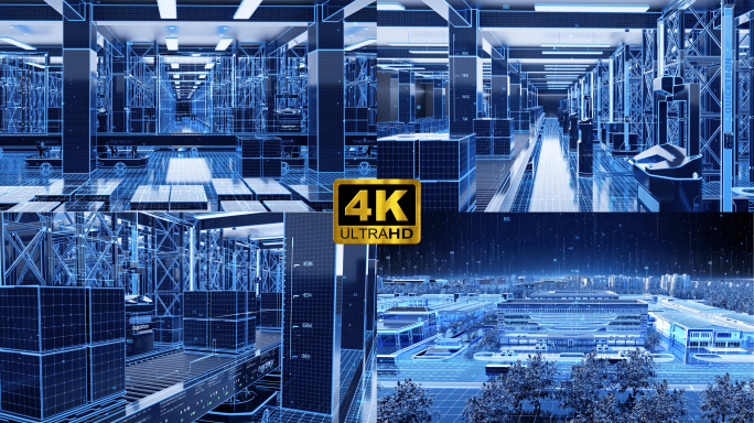 C4D智慧仓储自动化物流