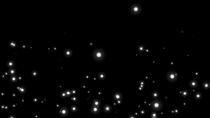 8K 白色梦幻粒子上升（透明底）