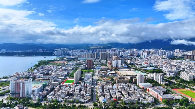 云南大理城市航拍素材合集