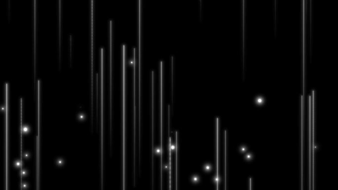 8K 白色梦幻粒子光线上升(透明底)