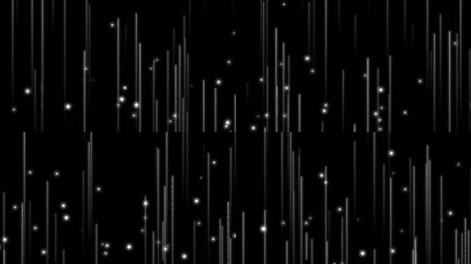 8K 白色梦幻粒子光线上升(透明底)