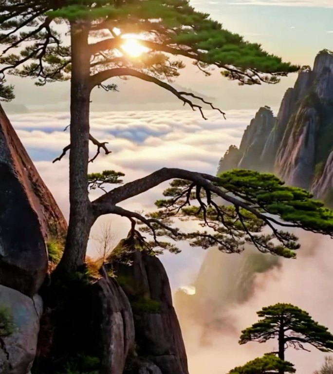 黄山景区航拍