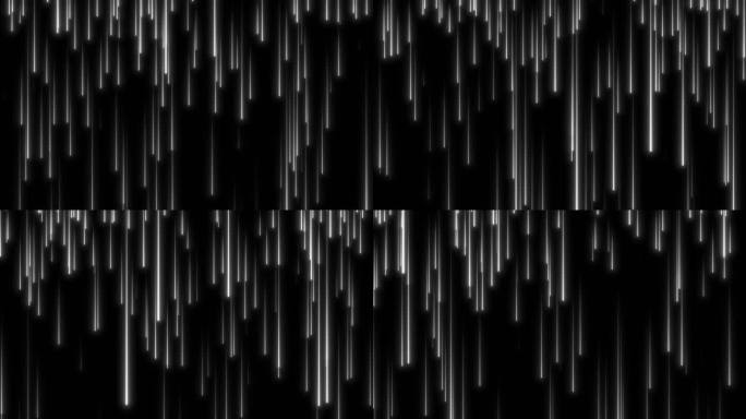 4K 白色粒子光线流动下落（透明底）