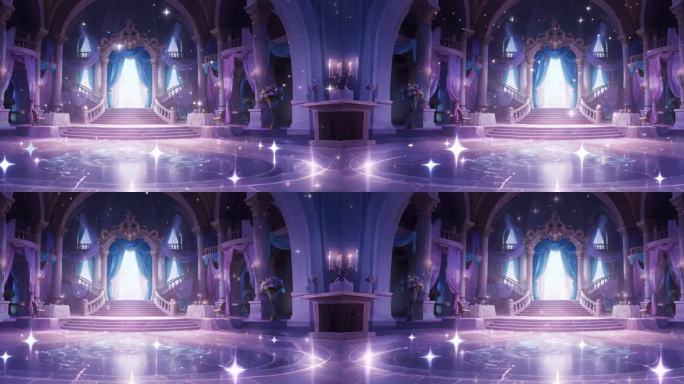 梦境城堡宫殿背景舞台