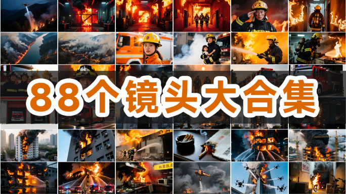 火灾救援消防安全消防员灭火防火火情报警