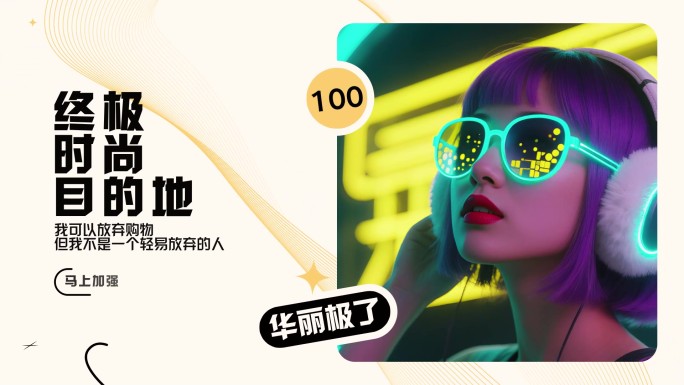 商业时尚动态图文快闪展示走秀炫酷广告花絮