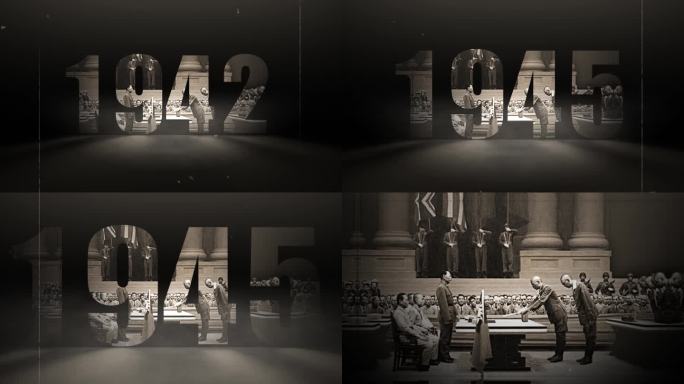 历史时间穿梭到画面AE模板