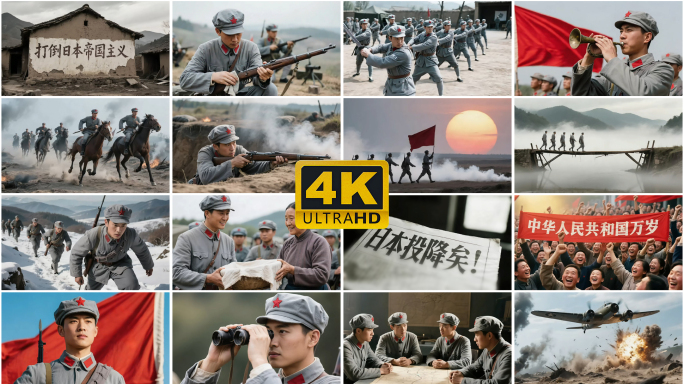 【合集】抗战胜利80周年红军长征抗日战争