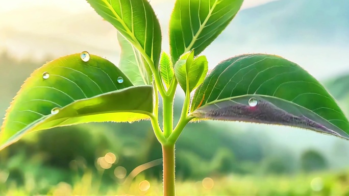 8K破土而出的生命种子长成大树希望的萌芽