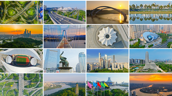 南宁航拍 南宁城市宣传片 南宁地标日出