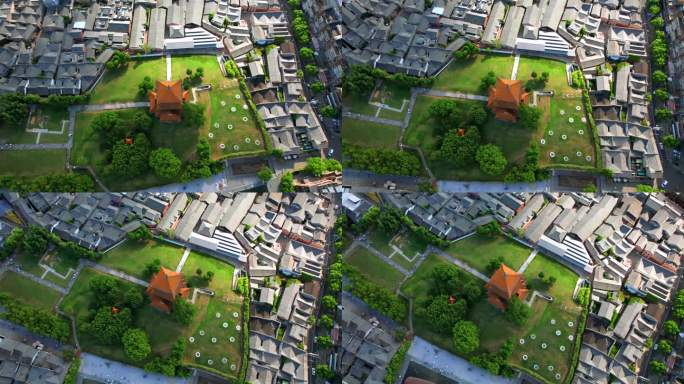 景德镇御窑厂航拍 御窑博物馆 陶阳里全景