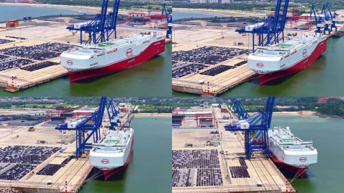 4K航拍深汕合作区小漠港