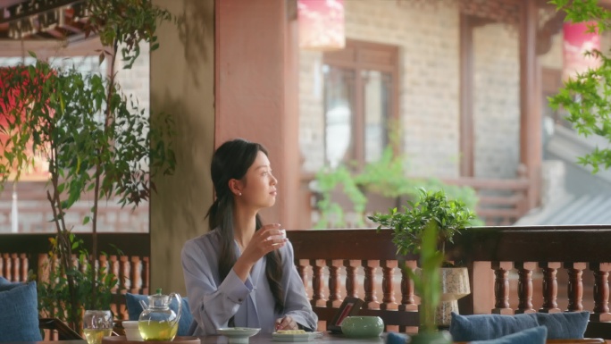 中式茶馆品茗时光