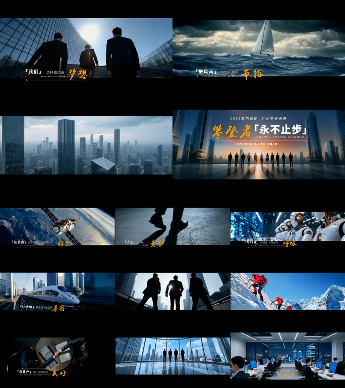 （AE工程）企业励志发展团队未来展望片头