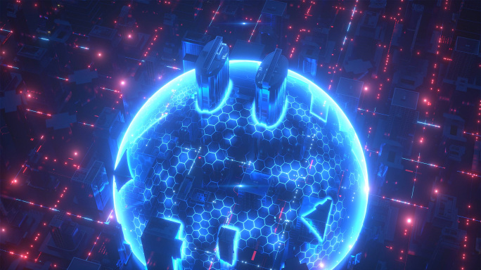 科技大数据网络信息安全AE模板